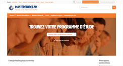 Desktop Screenshot of masteretudes.fr
