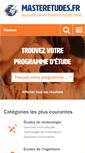 Mobile Screenshot of masteretudes.fr