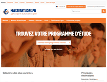 Tablet Screenshot of masteretudes.fr